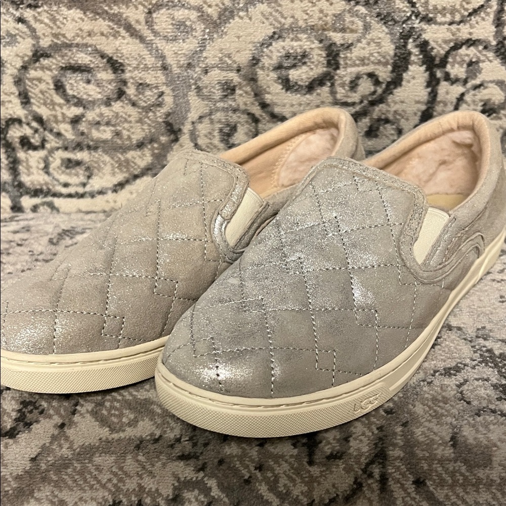 UGG Suede Quilted Deco Slip-On Shoes